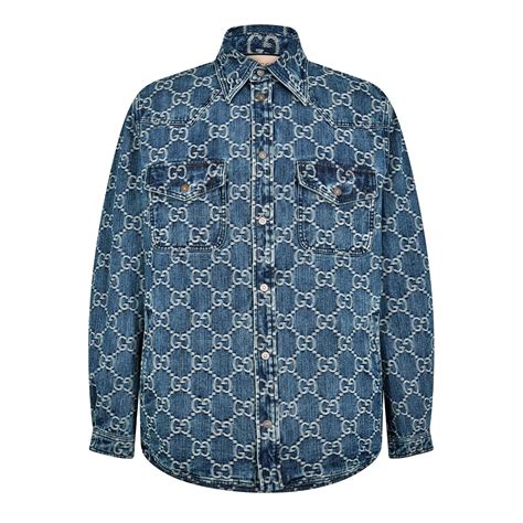 gucci jumbo gg denim jacket|Gucci denim jackets for men.